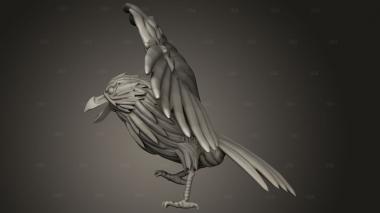 Ворона 3d stl модель для ЧПУ