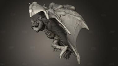 Драконовская Летучая Мышь 3d stl модель для ЧПУ