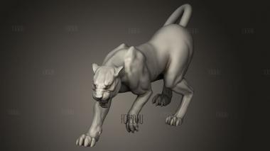 Далия Пантера 3d stl модель для ЧПУ