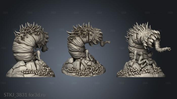 Death Worm Death Worm stl model for CNC