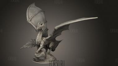 Пустынный Латунный Дракон 3d stl модель для ЧПУ