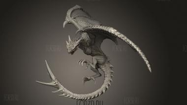 Пустынная Виверна 3d stl модель для ЧПУ