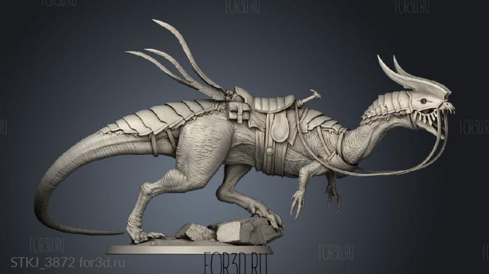 Dilophosaurus feroce Lord The attack saddle stl model for CNC