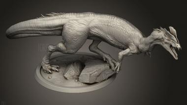 Дилофозавр свирепый Повелитель дикой атаки 3d stl модель для ЧПУ