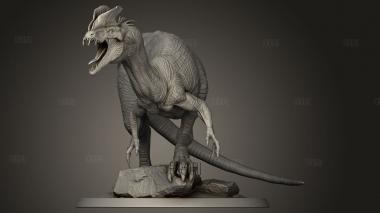 Дилофозавр свирепый Повелитель дикой атаки 3d stl модель для ЧПУ