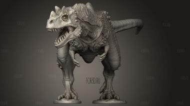 Динозавр 3d stl модель для ЧПУ