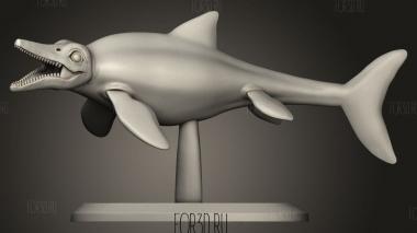 Динозавр Теневой Ихтиозавр 3d stl модель для ЧПУ