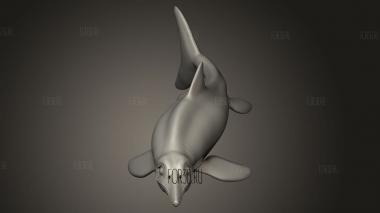 Динозавр Теневой Ихтиозавр 3d stl модель для ЧПУ