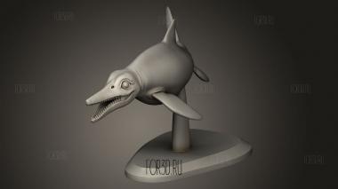 Динозавр Теневой Ихтиозавр 3d stl модель для ЧПУ