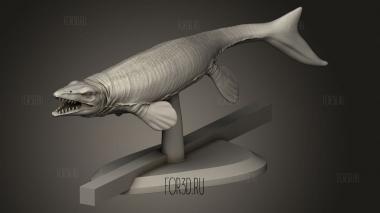 Динозавр Теневой Мозазавр 3d stl модель для ЧПУ