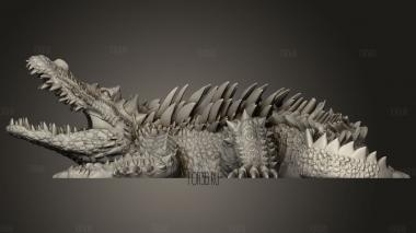 Ужасный Крокодил 3d stl модель для ЧПУ