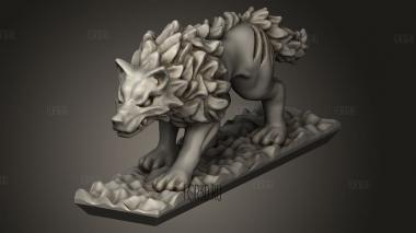 Ужасный волк 3d stl модель для ЧПУ