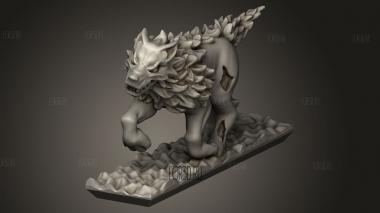 Ужасный волк 3d stl модель для ЧПУ