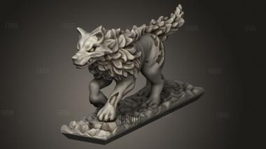 Ужасный волк 3d stl модель для ЧПУ