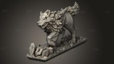 Ужасный волк 3d stl модель для ЧПУ