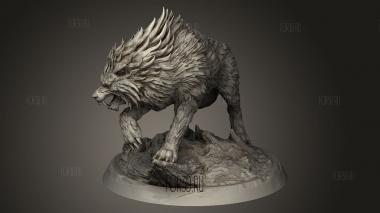 Ужасный волк 3d stl модель для ЧПУ