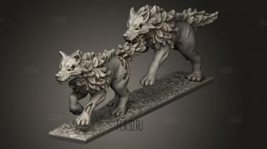 Ужасные волки 3d stl модель для ЧПУ