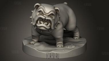 Собака 3d stl модель для ЧПУ