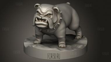 Собака 3d stl модель для ЧПУ
