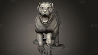 Собака 3d stl модель для ЧПУ