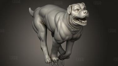Собака 3d stl модель для ЧПУ