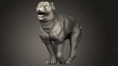 Собака 3d stl модель для ЧПУ