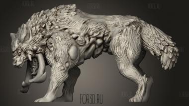 Монстры Рогатый Волк 3d stl модель для ЧПУ
