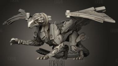 Дракон 3d stl модель для ЧПУ