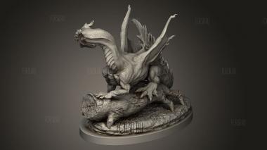 Дракон 3d stl модель для ЧПУ