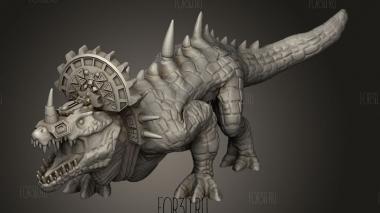 Ужасный Ящер 3d stl модель для ЧПУ