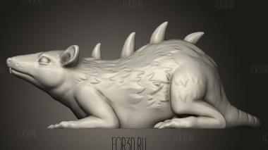 ПОДЗЕМНЫЕ ТВАРИ Ужасная Крыса 3d stl модель для ЧПУ