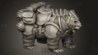 Верхом на Карликовом Медведе 3d stl модель для ЧПУ