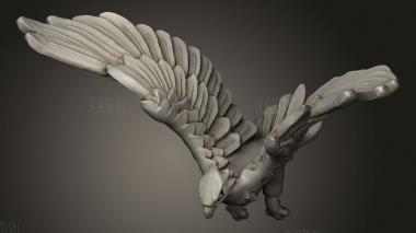 Эльфийский орел 3d stl модель для ЧПУ