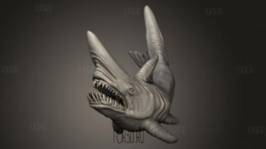 Акула-Гоблин 3d stl модель для ЧПУ
