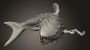 Большая Белая Акула 3d stl модель для ЧПУ