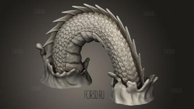 Морской Змей Огромный Посередине 3d stl модель для ЧПУ