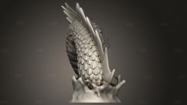 Огромный хвост Морского Змея 3d stl модель для ЧПУ