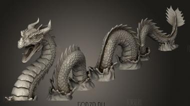Огромный морской змей 3d stl модель для ЧПУ