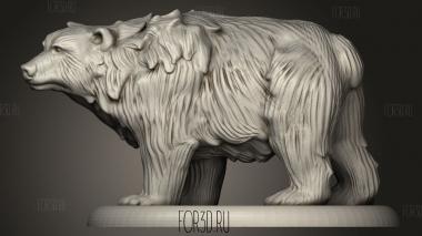 Зверь Медведь 3d stl модель для ЧПУ
