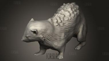Зверь Хорек 3d stl модель для ЧПУ