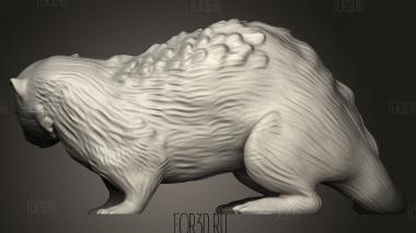 Зверь Хорек 3d stl модель для ЧПУ