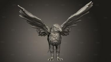 Зверь Гиппогриф 3d stl модель для ЧПУ