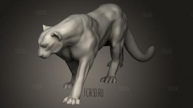 Зверь-Пантера 3d stl модель для ЧПУ