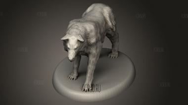 Зверь-Волк 3d stl модель для ЧПУ
