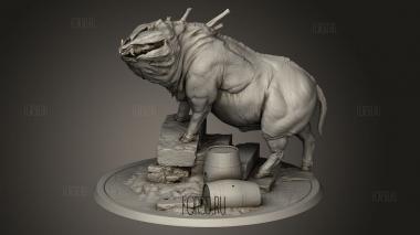 Продажная Свинья Закрыта 3d stl модель для ЧПУ