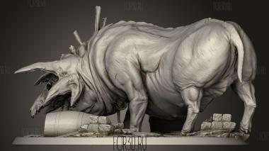 Продажная Свинья Ест 3d stl модель для ЧПУ