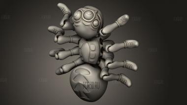 Гибкая Арана 3d stl модель для ЧПУ