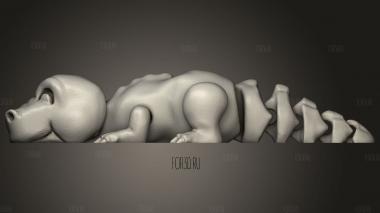 Гибкий Динозавр 3d stl модель для ЧПУ
