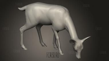 Лесной Олень 3d stl модель для ЧПУ