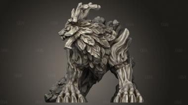 Лесной Волк 3d stl модель для ЧПУ